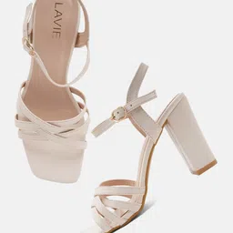 Lavie Party Block Sandals with Buckles-image-73