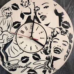 QEZNEF Beige Printed Analogue Wall Clock-image-53