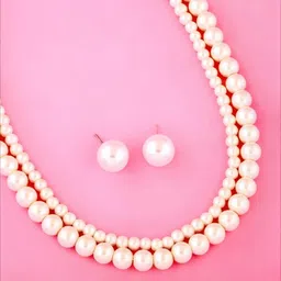 ISLANA White Alloy Jewellery Set image 5