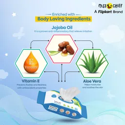 miss & chief by flipkart Baby Wipes with Aloe Vera and Vitamin E image 2