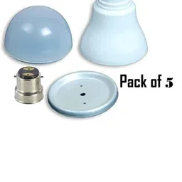rooprekha LED Bulb Housing raw material Use for 5 ,7,9 Watt With B-22 CAP Pack of 5 Light Electronic Hobby Kit-picture-21