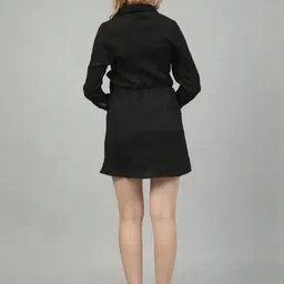 JMT COLLECTION Women Solid Tie-Ups Wrap Mini Dress-picture-39