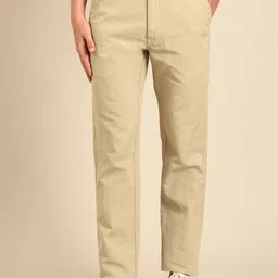 CAVALLO by Linen Club Men Mid-Rise Regular Fit Trousers-picture-36