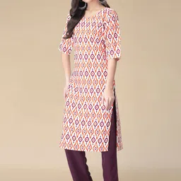 Moda Rapido Women Printed Regular Kurta with Trousers image 4