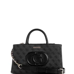 GUESS Printed PU Structured Satchel-picture-33