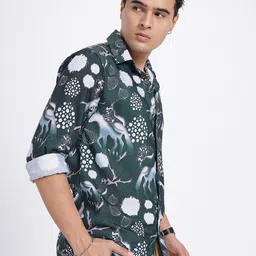 glitchez Abstract Fauna Fusion Relaxed Fit Shirt image 4