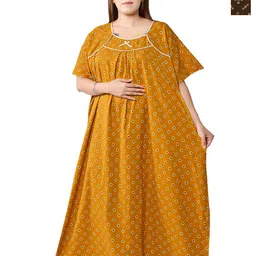 Bindass Female Collection Printed Maxi Nightdress-image-67