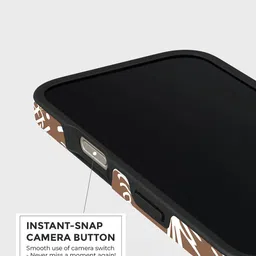 PEEPERLY Women iPhone 13 Wild Canvark Quirky Impact Resistant Crystal Back Case image 4