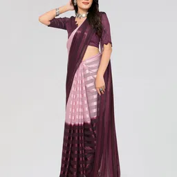 Moda Rapido Striped Printed Saree-image-46
