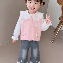 LULU & SKY Girls Embellished T-shirt with Trousers-picture-21