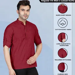 ZELINCO Men Thread Work Kurta image 2