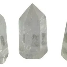 cfc Natural Clear Quartz Crystal With Amethyst Stone - Original for Anxiety, Stress, Regular Asymmetrical Quartz Stone image 3