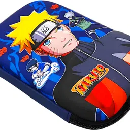 poksi Naruto EVA Pencil pouch for Kids| Pencil box for Boys and Girls| Double zipper t o lock| Added Inside zipper and seperator Art EVA Pencil Box-picture-11