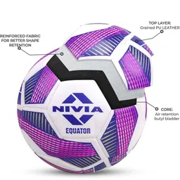 nivia Equator Football - Size: 4 image 2