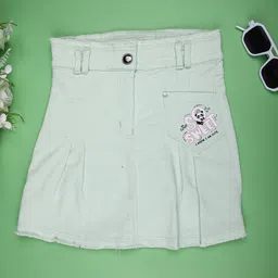 V-Mart Girls Cotton A-Line Knee-Length Skirt-picture-32