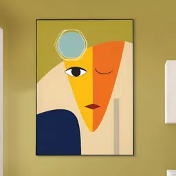 nestroots Green & Yellow 1 Piece Canvas Abstract Wall Paintings-picture-35
