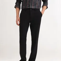 The Collection Men Tailored Slim Fit Low-Rise Formal Trousers image 2