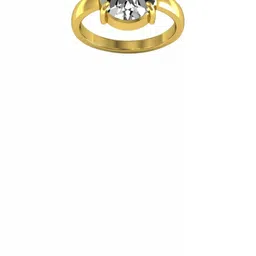 elitemart Unisex Gold-Plated Brass Zircon Finger Ring-picture-29