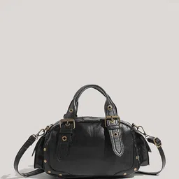 CORSICA Textured Buckle Detail Handheld Bag-picture-38