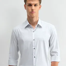 Arrow New York Men Manhattan Spread Collar Vertical Striped Cotton Slim Fit Casual Shirt-picture-14