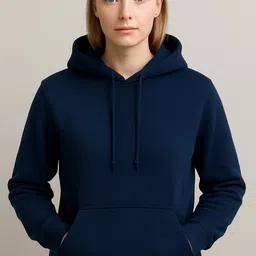 ullaspemium Women Full Sleeve Solid Hooded Sweatshirt-picture-11