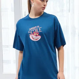 DressBerry Women Printed Drop-Shoulder Sleeves T-shirt-picture-37
