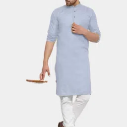 ANUJ FASHION Men Solid A-Line Kurtas-picture-34