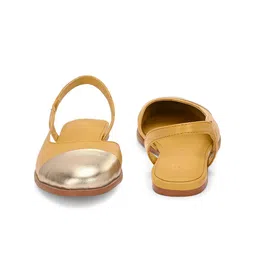 MIORAH Women Colourblocked Open Toe Flats with Bows image 5