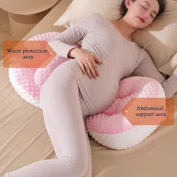from the farm Cotton Solid Pregnancy Pillow Pack of 1 image 4