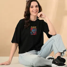 CORSICA Women Printed Pure Cotton T-shirt-picture-19