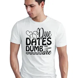 Seekbuylove Men Typography Printed Bio Finish Round Neck T-shirt-picture-34