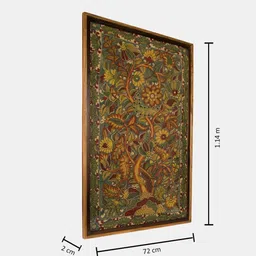 Fabindia Multicoloured Single Piece Wood Other Wall Paintings image 3