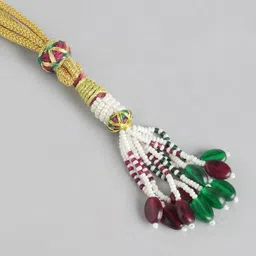 Anouk Gold-Plated Copper Artificial Stones & Beads Jewellery Set image 2