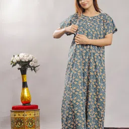 vardhana Women Maternity/Nursing Nighty-picture-14