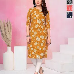 KETAKI FASHION Women Pack of 4 Floral Printed Daily Straight Kurtas-image-70