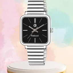 REBOOT Men Dial & Bracelet Style Straps Analogue Watch sh_New171_151 Black Designer Square-picture-13
