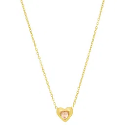 Beenth & Doneth Gold-Plated Stainless Steel Rhinestone Necklace image 3