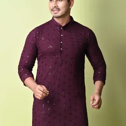 r m dresses Men Pure Cotton Kurta Pyjama Set image 5
