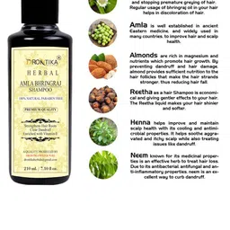 DRONTIKA Set Of 2 Amla Bhringraj Shampoo- 210 ml Each image 3