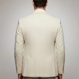 cjc Men Solid Single Breasted Casual Blazer image 2