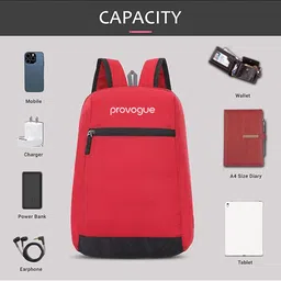 Provogue Unisex Typography Printed Backpack image 3