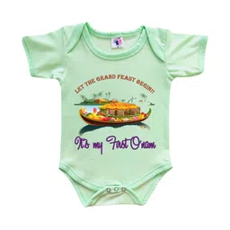 Cute Pals Infants Onam Printed Cotton Bodysuits-image-0