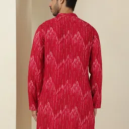 Anouk Men Chevron Striped Festive Straight Kurtas image 2