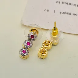 ABDESIGNS Enchanting Gold-Plated AD Stone Studded Jewellery Set image 5