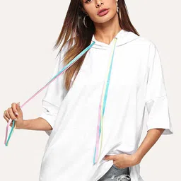 LULU & SKY Cotton Hooded Regular Boxy T-shirt-picture-0
