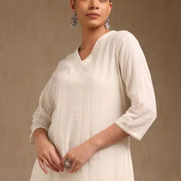 Soch Women Regular Pure Cotton Kurta with Palazzos image 3