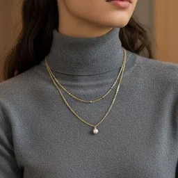 Zaphariq Gold-Plated Layered Necklace-picture-35