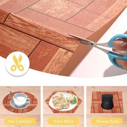 Kuber Industries Brown 2 Pieces Printed Shelf Liner Organisers image 4