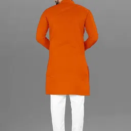 Attigo Men Solid Ethnic Kurta with Pyjama image 3