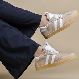 Stylestry Girls Cream Synthetic Sneakers-picture-21